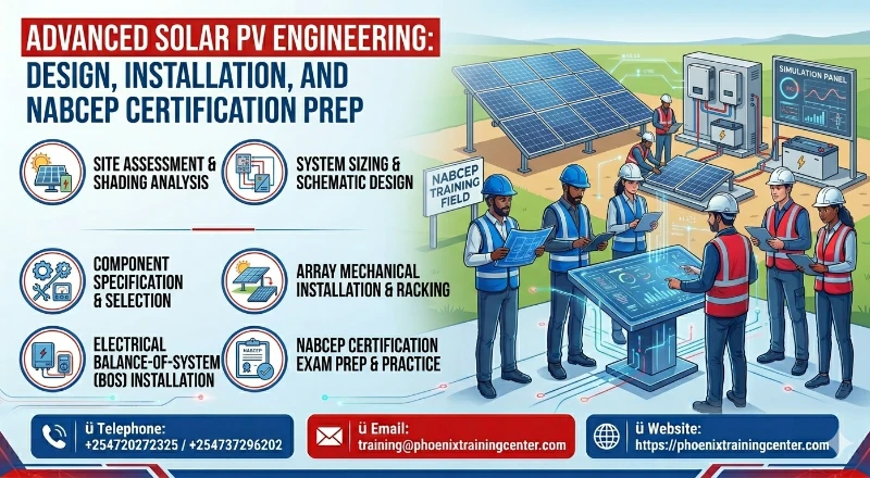 Advanced Solar PV Engineering: Design, Installation, and NABCEP Certification Prep