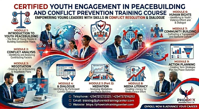 Certified Youth Engagement in Peacebuilding and Conflict Prevention Training Course
