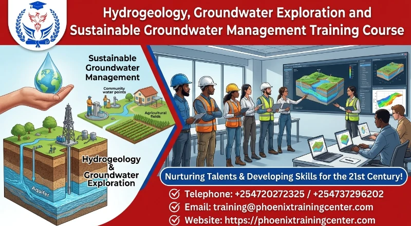 Hydrogeology, Groundwater Exploration and Sustainable Groundwater Management Training Course