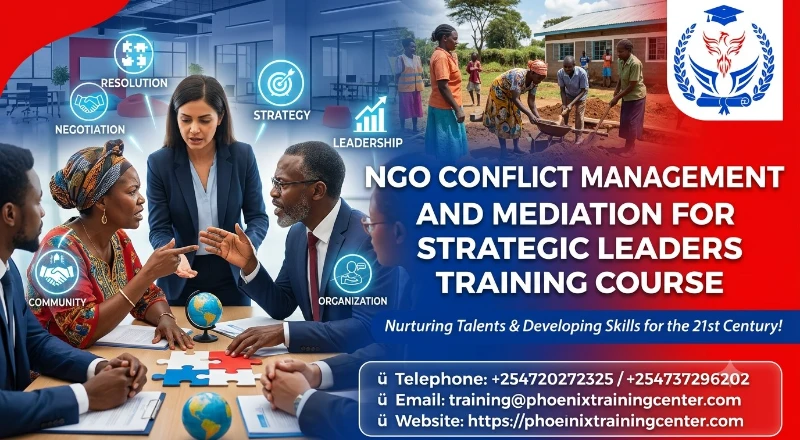 NGO Conflict Management and Mediation for Strategic Leaders Training Course