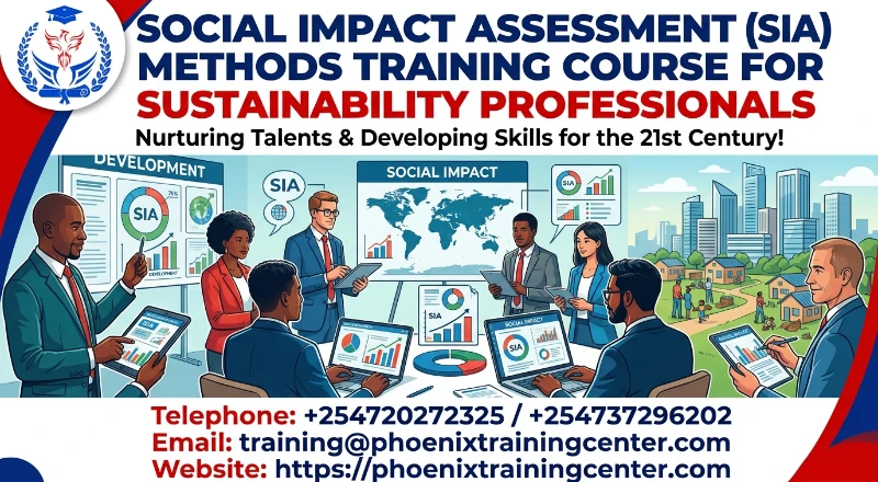 Social Impact Assessment (SIA) Methods Training Course for Sustainability Professionals