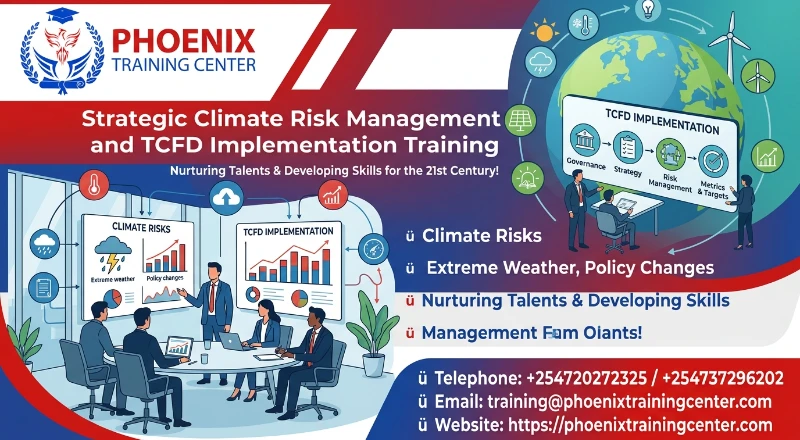 Strategic Climate Risk Management and TCFD Implementation Training Course for Executives