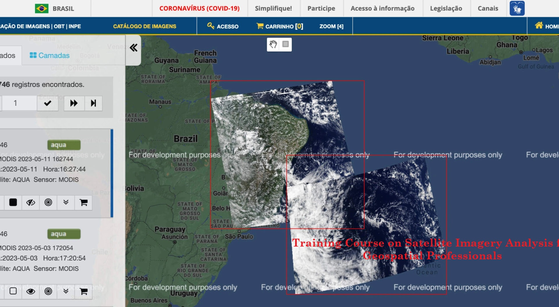 Training Course on Satellite Imagery Analysis for Geospatial Professionals